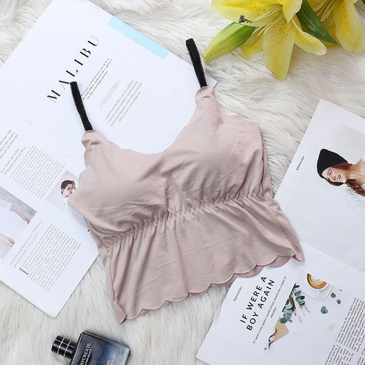 ♕ Tmall ♕ TM-096 TANKTOP BRA 2021 WITH CUP BH SINGLET WANITA IMPORT ATASAN WANITA TERBARU-5