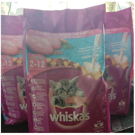 WHISKAS ADULT 1,2kg JUNIOR 1,1kg / pakan kucing / cat food / dray food / makanan hewan / FRESH PACK