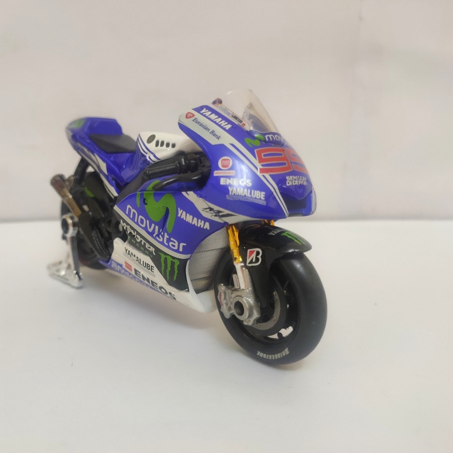 Diecast Motogp Jorge Lorenzo 99 Yamaha monster miniatur motor balap harga murah