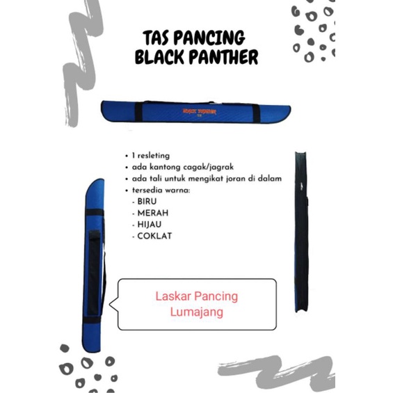 Tas Pancing Black Panther 120cm