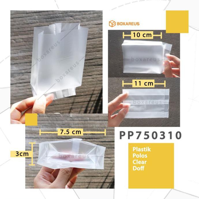 

Produk Terbaik] Pp750310|Pouch Plastik / Plastik Kue Polos Clear Doff/Plastik Mooncake