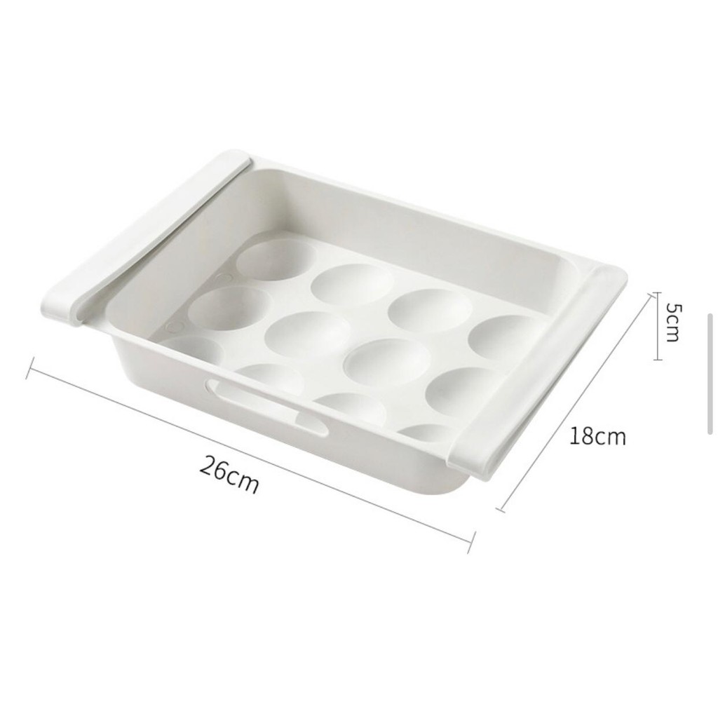 UNNISO - Storage Box Telur Jepit / Rak Organizer Sayur Dan Buah Kulkas