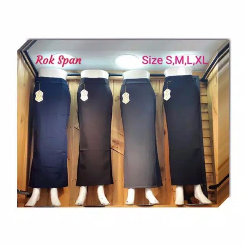 ROK PINK SLIP Panjang Premium SIZE S-XL SPAN Rempel Belakang Standar