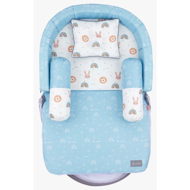 Omiland kasur lipat bumper bayi rainbow series