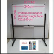 

Papan Tulis Whiteboard Standing Magnet Single Face ZETTAKI 120x240cm