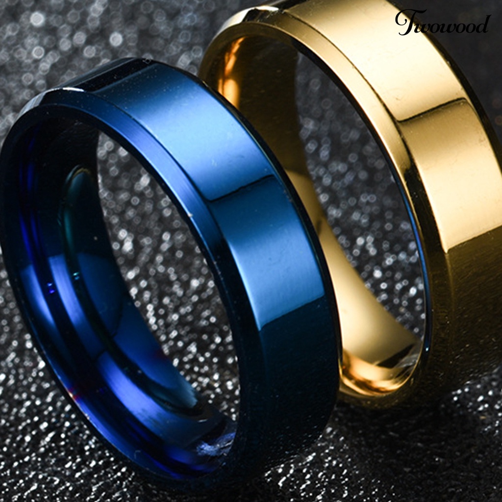 Cincin Bahan Stainless Steel Anti Karat Untuk Pria