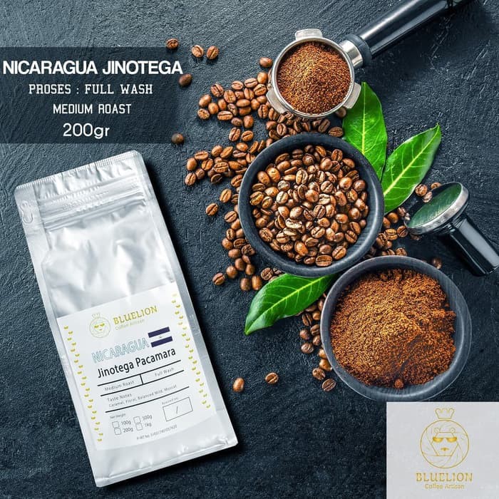 

Nicaragua Jinotega Pacamara 200 gr - Kopi BLUELION - Medium Roast