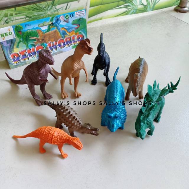 Mainan Anak Figur Binatang Karet Wild Animals / Dinosaurus