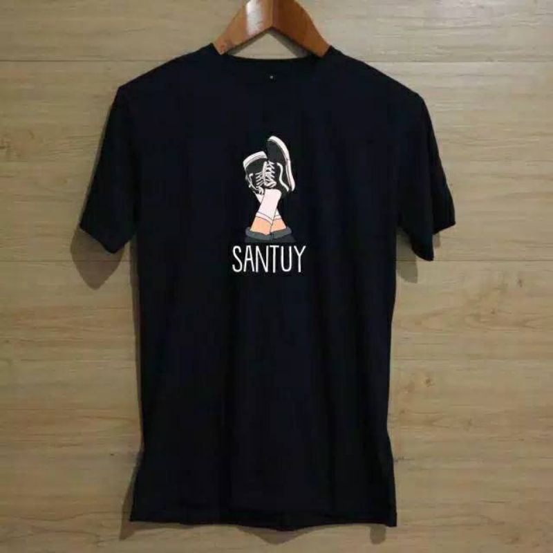 Kaos jumbo pria KATA KATA LUCU SANTUY Big size XXXXL XXXXXL XXXXXXL KAOS PREMIUN KAOS KEKINIAN
