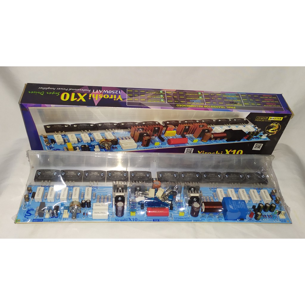 Kit YIROSHI Kit Power Amplifier YIROSHI X10 Plus TR SANKEN Asli-1250Watt Mono-B010-172 TR