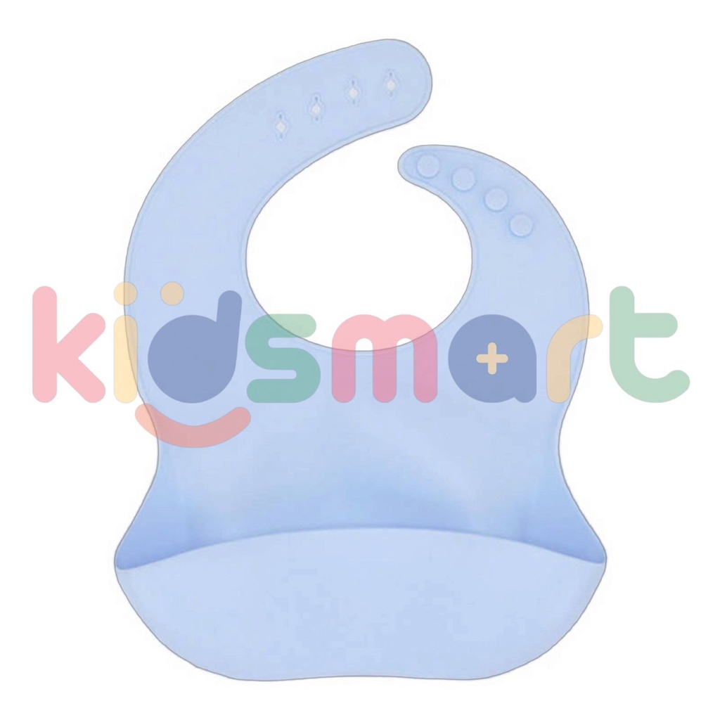 Bib Silicon Bayi / Celemek Bayi / Celemek Makan Bayi Silikon