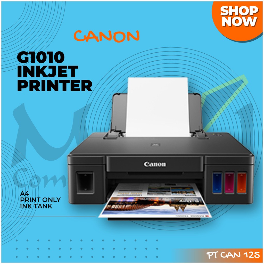 

Canon Pixma G1010 RefillAble Ink Tank for High Volume Printing A4 Inkjet Printer