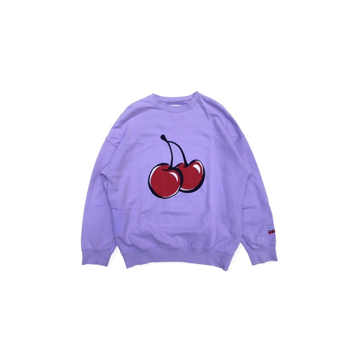 crewneck kirsh cherry lillac | SECOND BEANDED