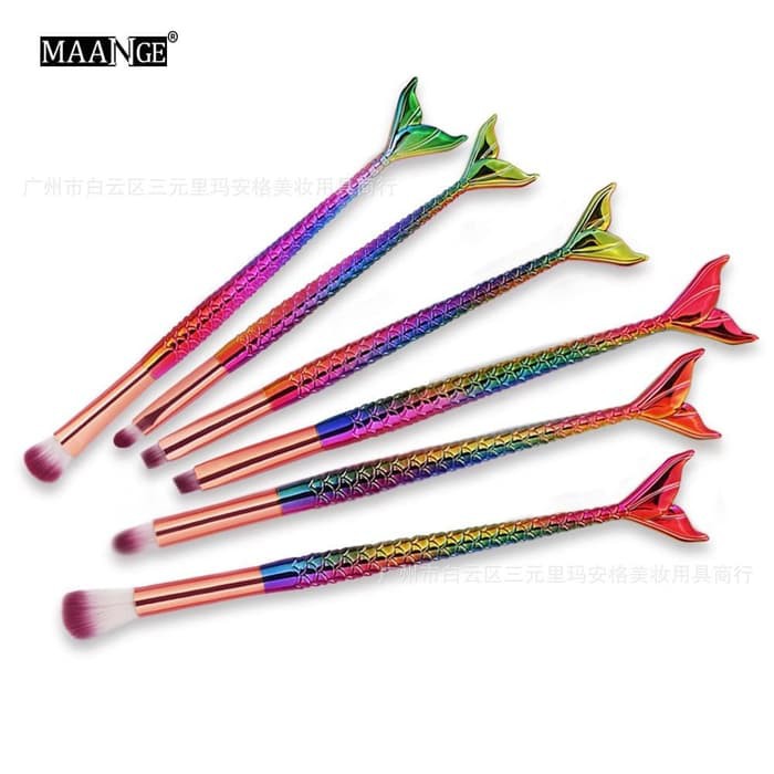 (BOW) Maange Brush Mermaid isi 6 Pcs