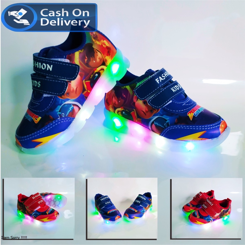 Sepatu led  BOBOIBOY Anak Sneaker / Sepatu Anak Laki Laki Karakter Keren