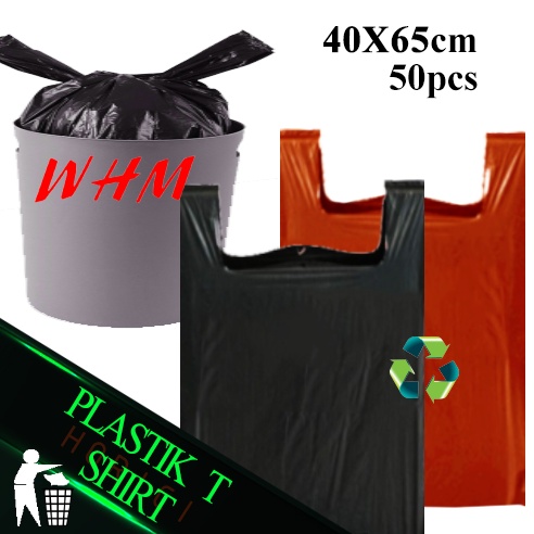 Kantong Plastik HD Plong / Plastik Kresek Packing 40X65CM Ekonomis Isi 50 Lembar Tebal Grosir