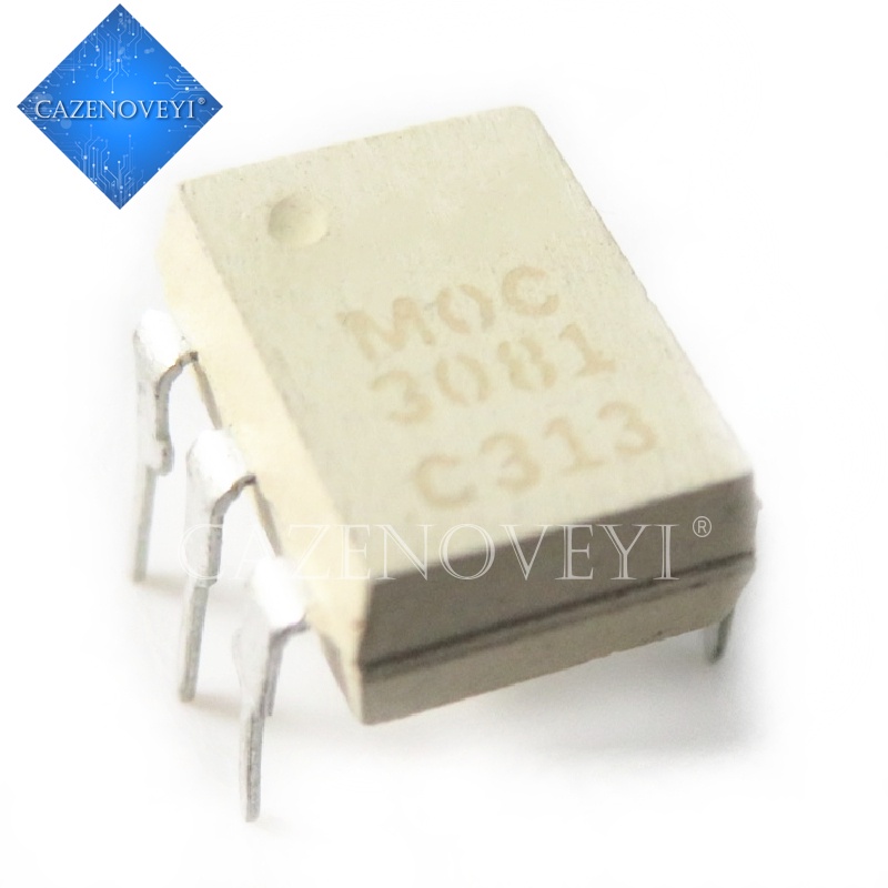 10Pcs Ic MOC3081 DIP-6 Trioda Dan SCR output Optocoupler 800V