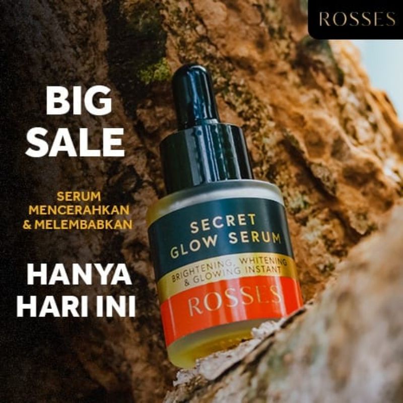 Rosses Serum Secret Glow Pencerah Wajah dan Penghilang Jerawat ~ Serum Roses 100% Original