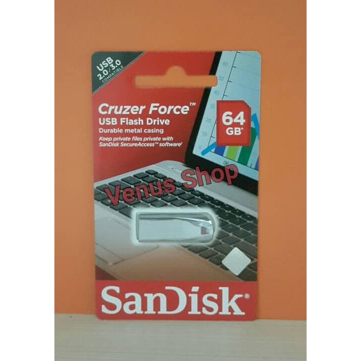 SANDISK FLASHDISK CZ71 FORCE 64GB  FLASH DISK FORCE CZ 71 64 GB