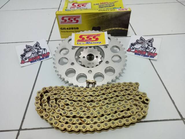 GearSet Sss 428 Cb150 Cbr150 Tiger Megapro Verza Sonic 150 Supra Gtr Vixion R15 Xabre Mxking Dll