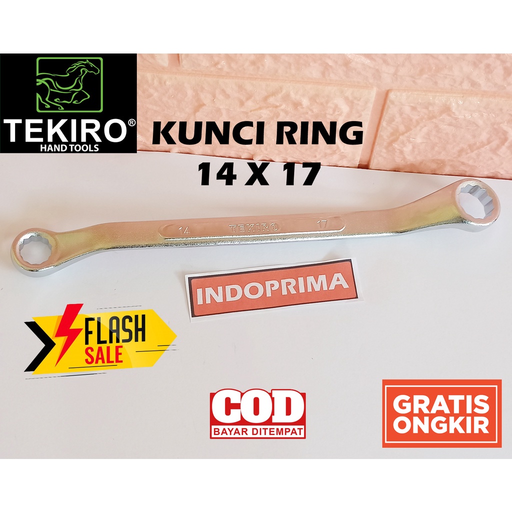TEKIRO kunci ring 14 x 17 mm