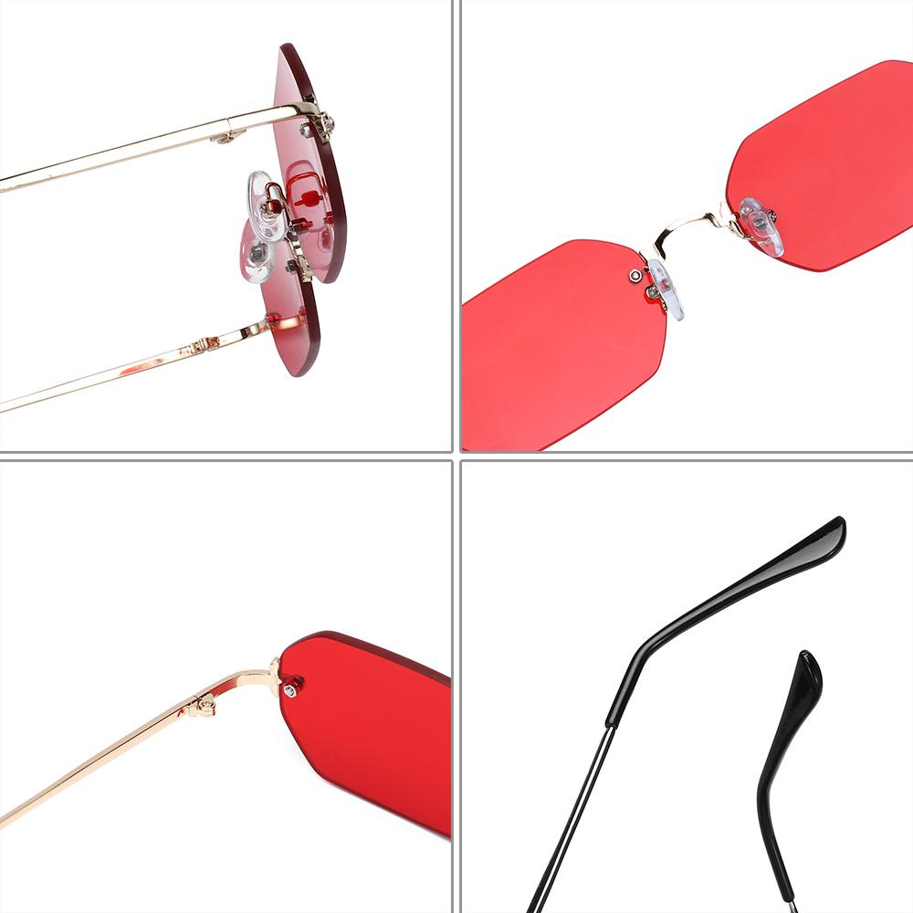 Lily Kacamata Hitam Persegi Panjang Untuk Wanita Trend Rimless Small Frame Eyewear