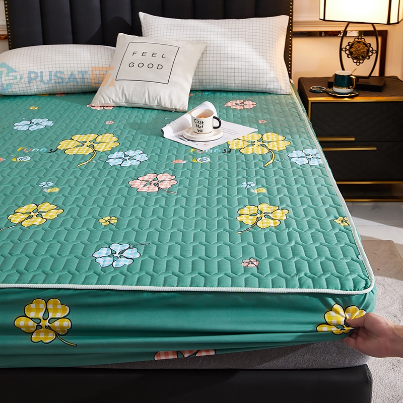 PUSAT17 SPREI WATERPROOF KARAKTER SPREY 160X200CM 180X200CM 200X200CM SPREI ANTI AIR MOTIF / SPREI PROTECTOR MATRAS KASUR 90X200CM 120X200CM-1