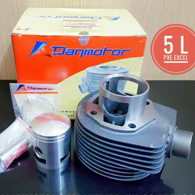 Blok Seher vespa lobang 5 blok piston Set Vespa DANMOTOR LOBANG 5 px excel exclusive