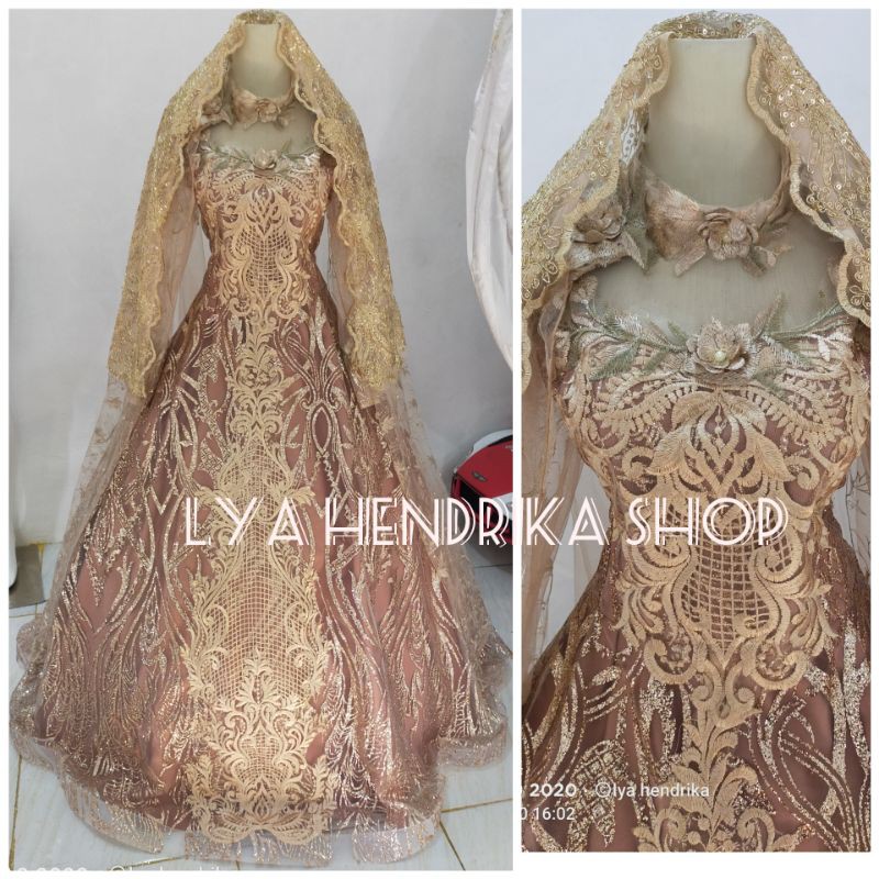 Baju pengantin candy +kerudung