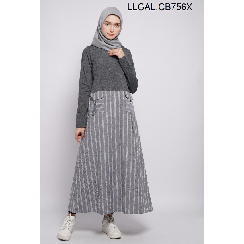 gof CRESSIDA GAMIS Fashion Muslim Dress Muslimah Gamis Wanita Polos Motif Bagus Original Kekinian-X