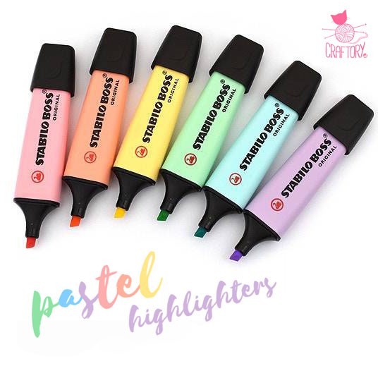 

Stabilo Boss Highlighter Pastel Colors Stabillo Original Color Satuan