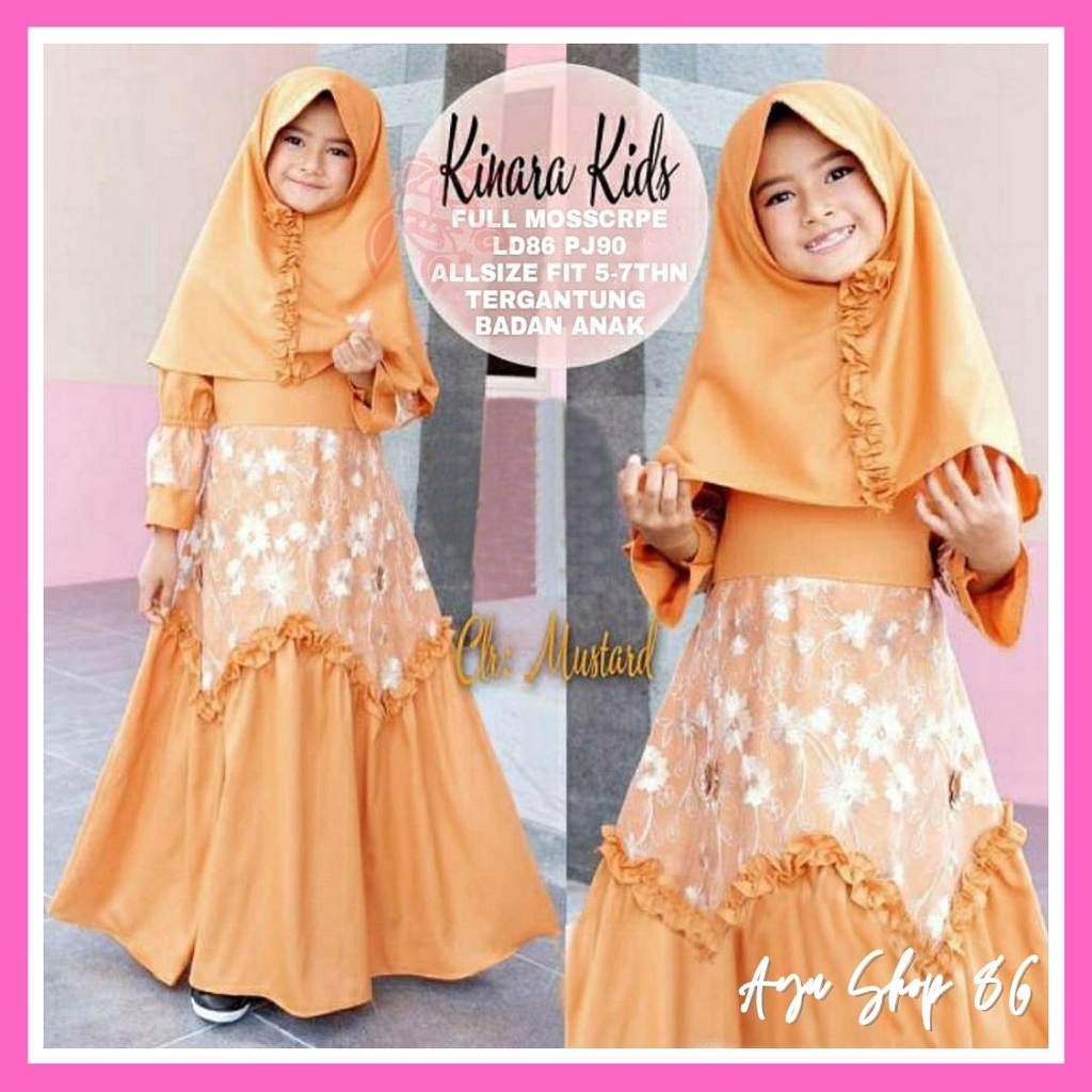 Gamis Anak Usia 5-13 Tahun DUVENCI kids / Baju Gamis Anak Terbaru 2022 / Bju Gamis Anak Perempuan Um