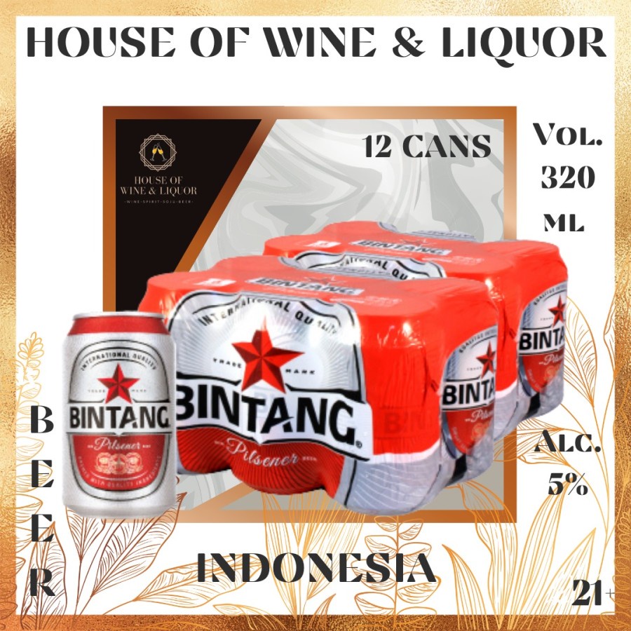 Jual Bir Bintang Can 320 ML ( Isi 12 CAN ) | Shopee Indonesia