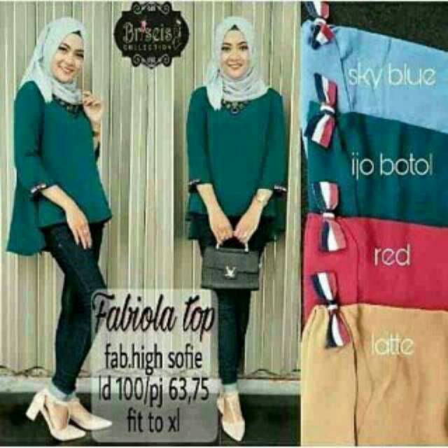 Fabiola top  ( DISKON KEJUTAN ) atasan / blouse
