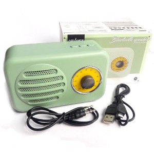 Portable musik box music mp3 player Speaker Bluetooth desain radio jadul digital Advance ES 030Q