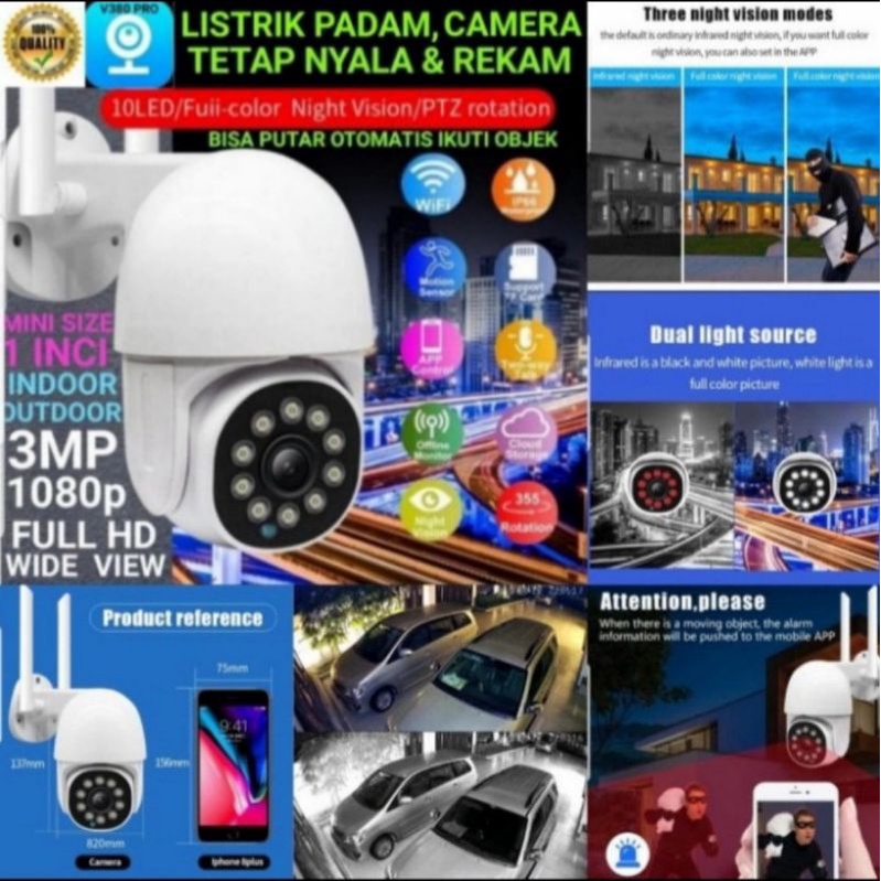 IP Camera Outdoor 8MP 1080P PTZ Speed Dome Wifi Wireless