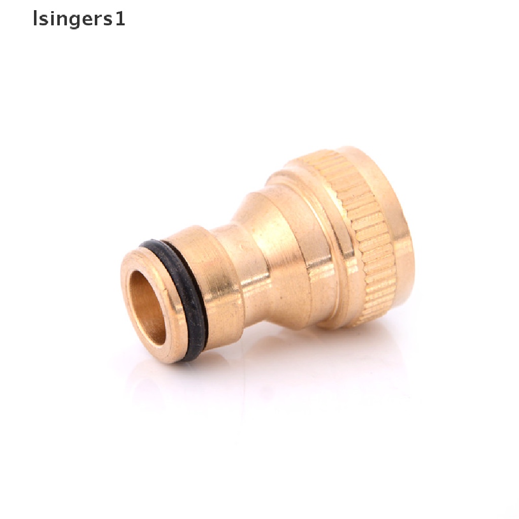 (lsingers1) Adaptor Konektor Selang Air 1 / 2 &quot;Bahan Kuningan