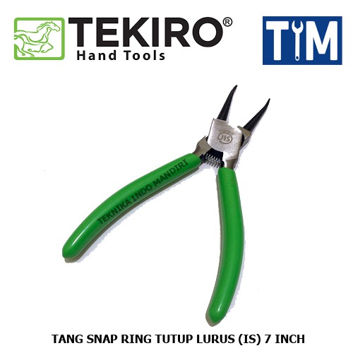 TEKIRO Tang Snap Ring Tutup Lurus (IS) 7 INCH / Internal Straight 7&quot;