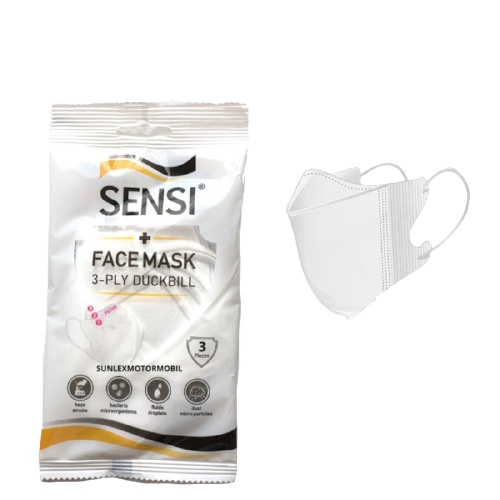 MASKER SENSI ONEHEALTH DUCKBILL ISI 50 MEDIS PREMIUM ORIGINAL EMBOSS CONVEX