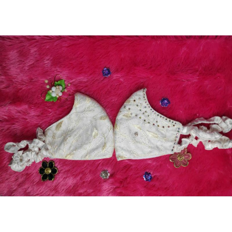 Masker brokat pernikahan / masker brukat