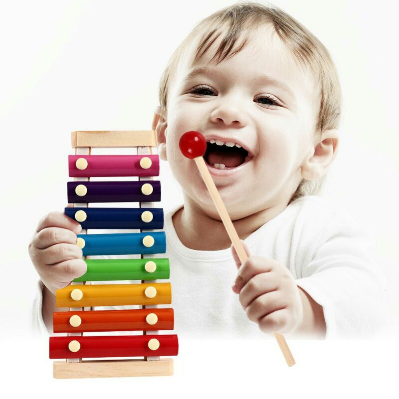 FoxMind mainan Anak Xylophone Beat Instrument Children Toy - Multi Color