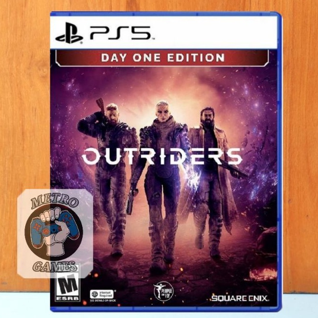 Kaset Outriders PS5 Out Riders Day One Edition Playstation PS 4 5  Outraider Raiders CD BD Game Games PS5 PS4