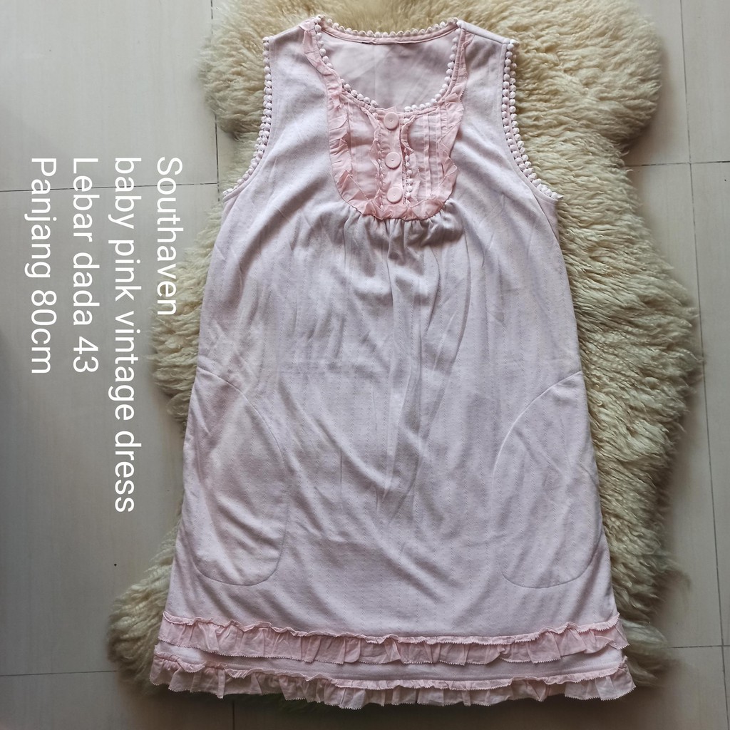 Southaven preloved baby pink vintage dress