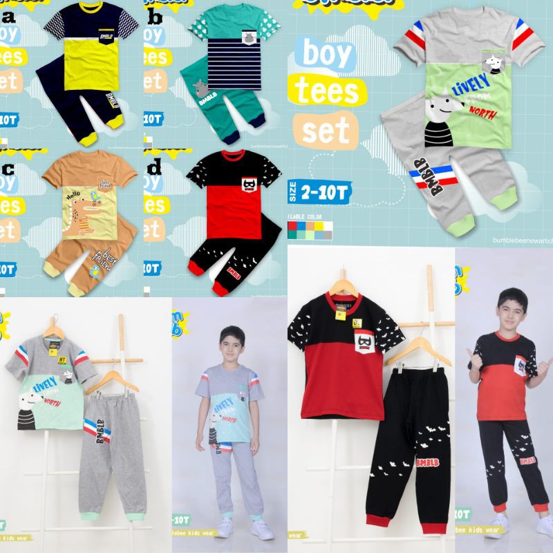 SETELAN ANAK COWO USIA 1-10 TAHUN LENGAN PENDEK