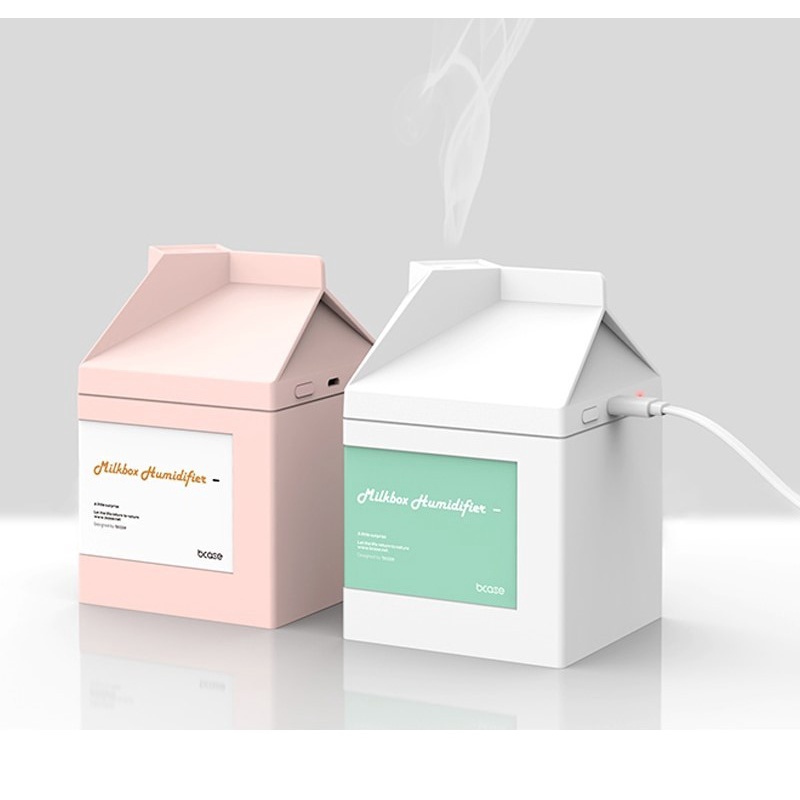 Milk Box Air Humidifier Ultrasonic USB Charging 260ML - DSHJ-H-001