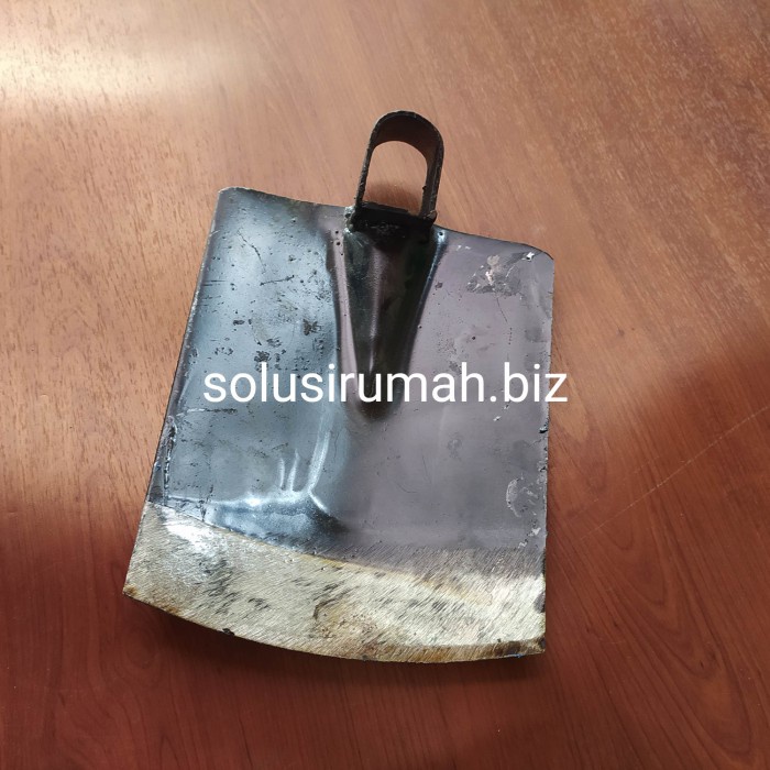 CANGKUL PACUL 850G 19X25CM BESI SAJA SAWAH PASIR HITAM SILVER TANI