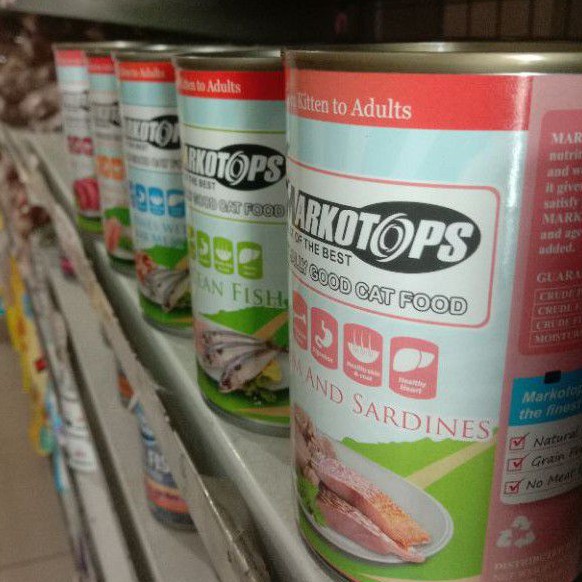 Makanan Kucing Markotop Kaleng 400gr All Varian / Wet food / Markotops Makanan Basah