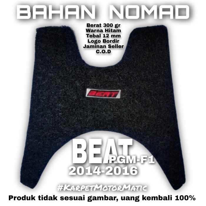 Karpet motor HONDA BEAT PGM F1 2013-2015 Happy shoping
