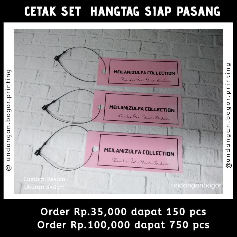 

CETAK LEBEL HANGTAG MURAH ART CARTON 260GRM + TALI ( SIAP PASANG)