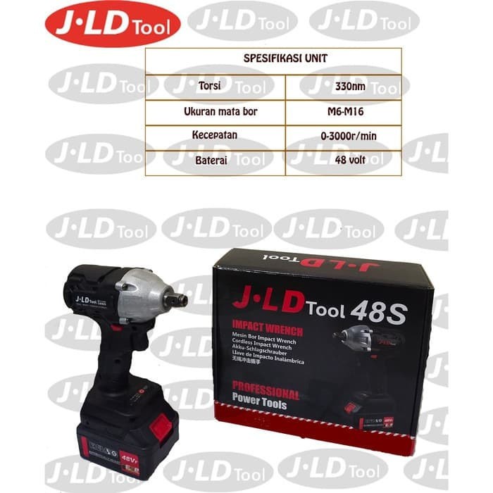 [1BATERAI] Bor Cordless Wrench JLD 48S Impact